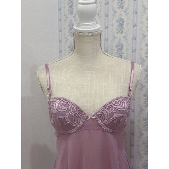 Vintage Delicates fairy purple slip dress - Picture 2 of 5
